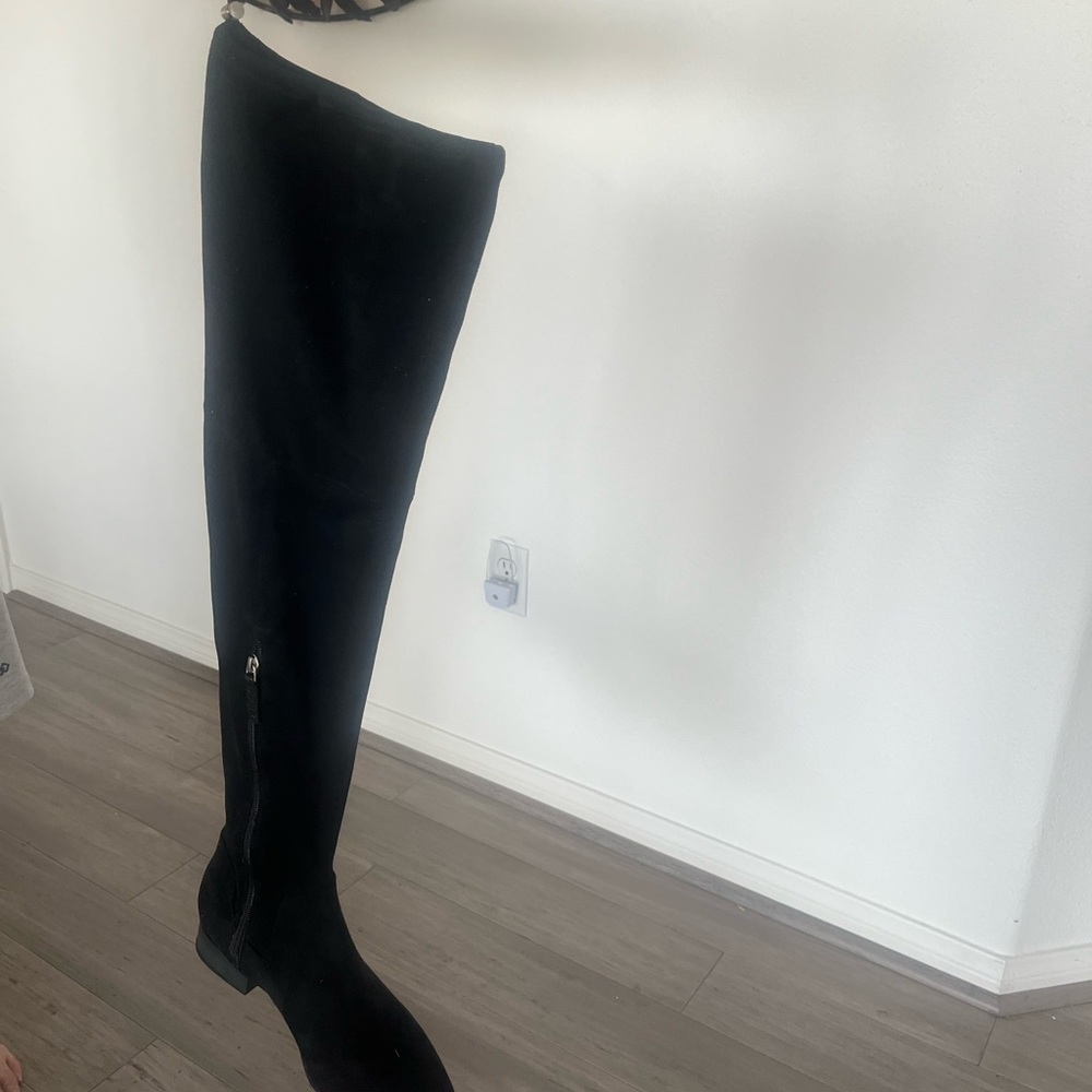 DKNY Black Over the Knee Boots